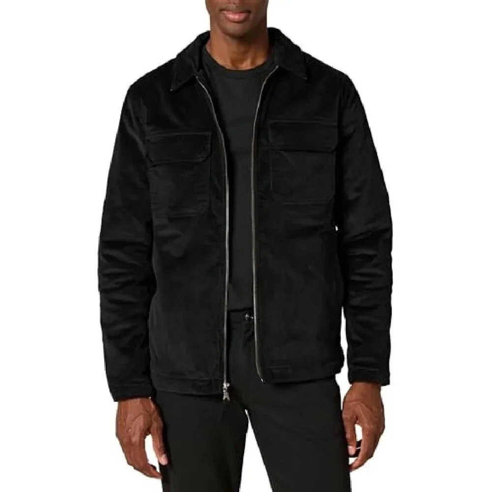 Men's Corduroy Work Jacket Regular Fit Lightweight Insulated